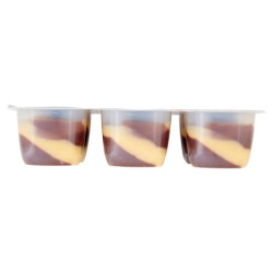 LAIT PUDDING DOUBLE SAVEUR CHOCOLAT VANILLE 6 X 60 G