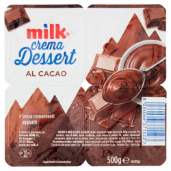 CRÈME DE LAIT DESSERT AU CACAO 4 X 125 G