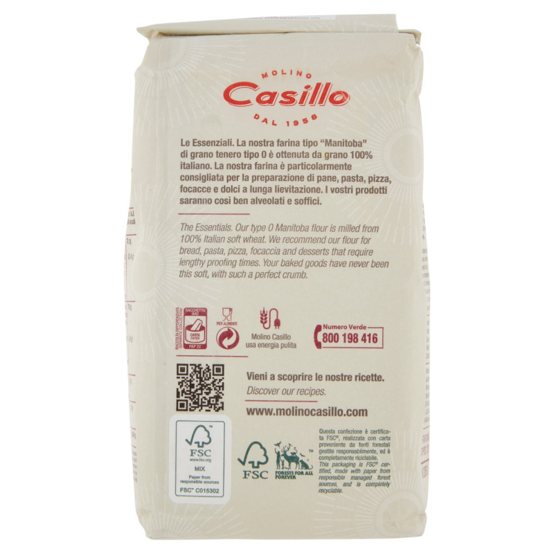 MANITOBA TYPE CASILLO MILL "MANITOBA" TYPE FLOUR 1000 G