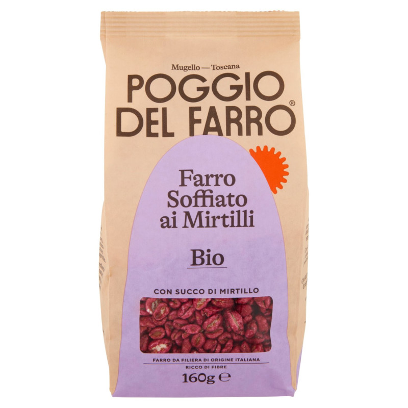 POGGIO DEL FARRO ORGANIC Puffed Spelled With Blueberries 160 G