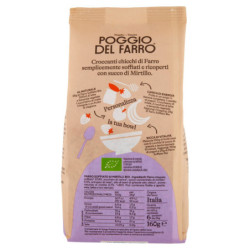 POGGIO DEL FARRO Épeautre Soufflé Aux Myrtilles BIO 160 G