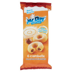 MR.DAY DONUTS CON CREMA DE CHOCOLATE 6 X 48 G