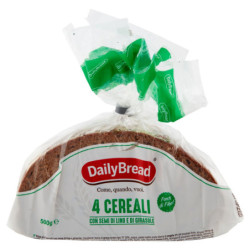 DAILYBREAD 4 CEREALES CON SEMILLAS DE LINO Y GIRASOL 500 G