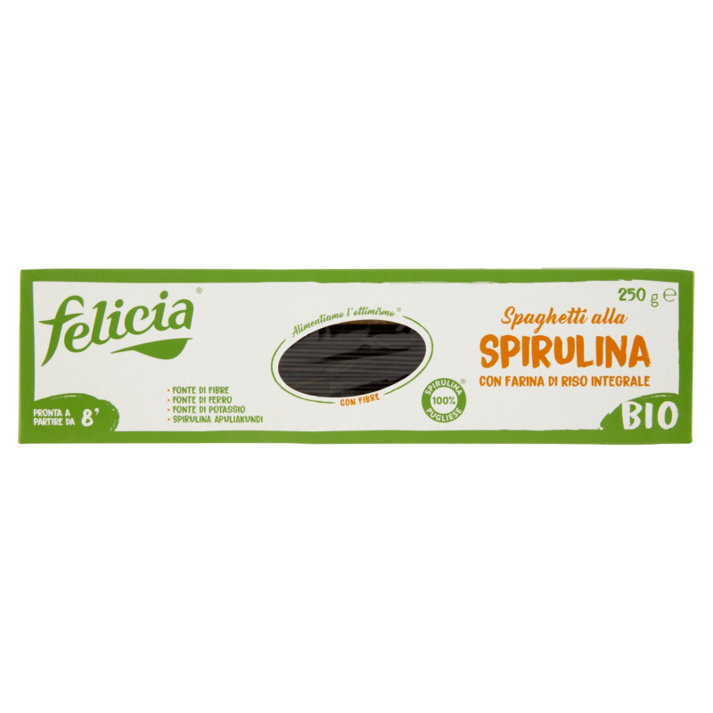 FELICIA ESPAGUETIS CON ESPIRULINA ORGÁNICA 250 G