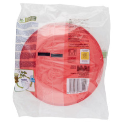 BIO MESA LOS COLORES DE LA NATURALEZA PLATOS HONDO COMPOSTABLES ROJO 40 UDS