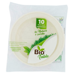 PLATOS SUR COMPOSTABLES BIO MESA 10UD