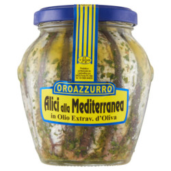 ANCHOAS AL ESTILO MEDITERRÁNEO OROAZZURRO EN ACEITE EXTRAVIO. OLIVA 300 G