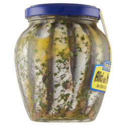 OROAZZURRO MEDITERRANEAN-STYLE ANCHOVIES IN EXTRAVIOUS OIL. OLIVE 300 G