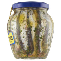 OROAZZURRO MEDITERRANEAN-STYLE ANCHOVIES IN EXTRAVIOUS OIL. OLIVE 300 G