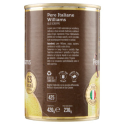 FATTORIA DEI SAPORI WILLIAMS PERAS EN JARABE 420 G