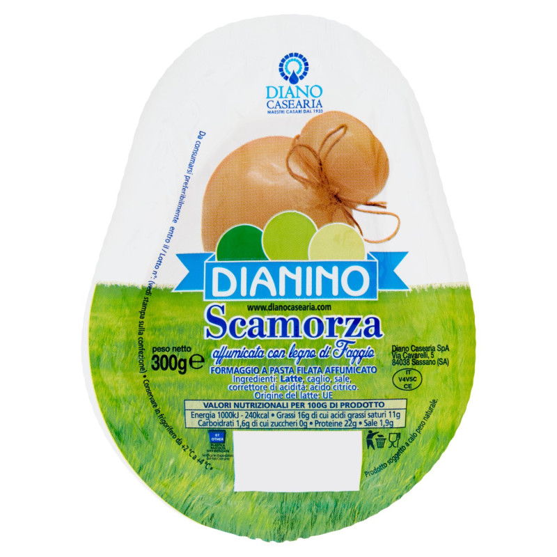 Dianino Scamorza affumicata con legno di Faggio 300 g