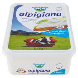 Bayernland alpigiana formaggio fresco spalmabile 1,5 kg