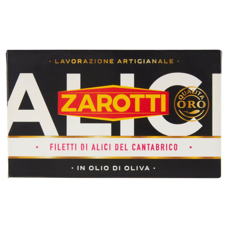 Zarotti Qualità Oro Filetti di Alici del Cantabrico in Olio di Oliva 70 g