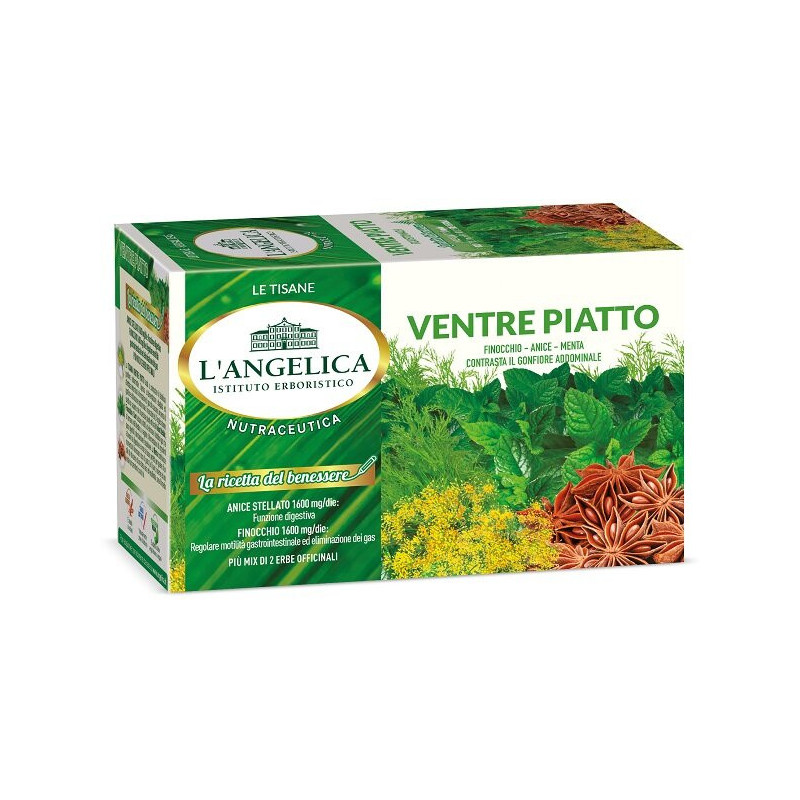 L'ANGELICA LE TISANE NUTRACEUTICA VENTRE PIATTO 20 FILTRI 40 G