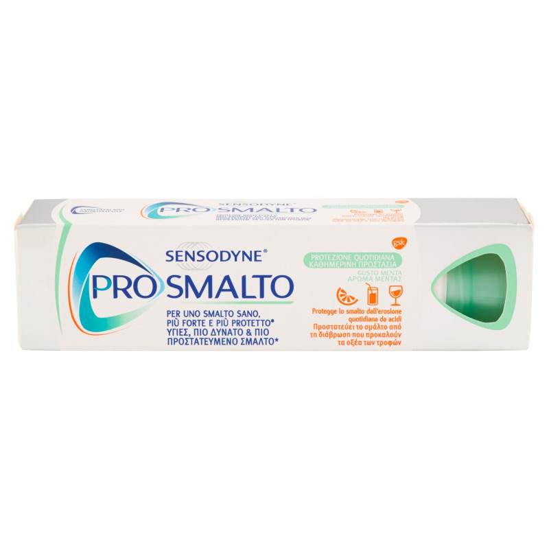 DENTIFRICE SENSODYNE PRO-ENAMEL FORMULE SPÉCIFIQUE POUR RENFORCER L'ÉMAIL DES ZONES AFFAIBLIES 75 ML