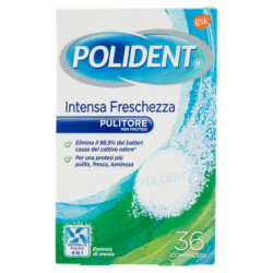 POLIDENT PULITORE QUOTIDIANO PROTESI DENTALI INTENSA FRESCHEZZA CONFEZIONE 36 COMPRESSE