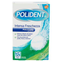 POLIDENT PULITORE QUOTIDIANO PROTESI DENTALI INTENSA FRESCHEZZA CONFEZIONE 36 COMPRESSE