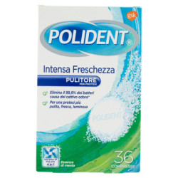 POLIDENT PULITORE QUOTIDIANO PROTESI DENTALI INTENSA FRESCHEZZA CONFEZIONE 36 COMPRESSE