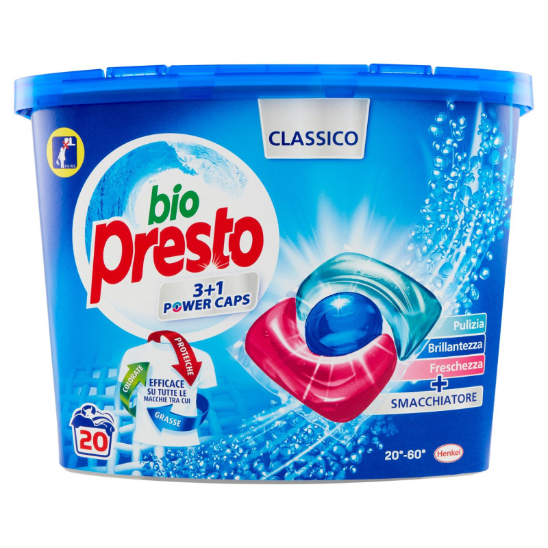 BIO PRESTO POWER CAPS CLASSIQUE 20WASH