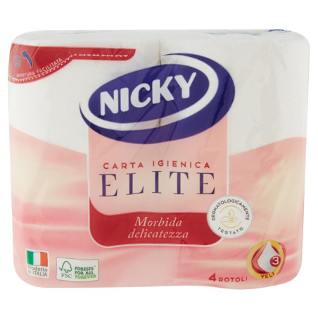 Nicky Elite Carta Igienica 4 pz