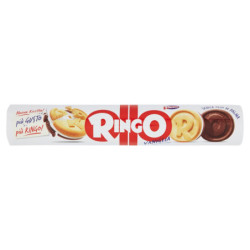 RINGO GALLETAS DE VAINILLA RELLENAS DE CREMA DE VAINILLA SNACK SNACK 165G TUBO