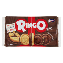 Ringo Cacao Biscotti Farciti con Crema Cacao Snack Merenda 6 porzioni 330g