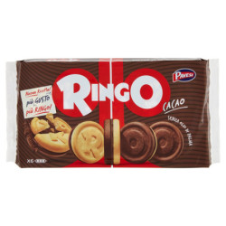 RINGO GALLETAS DE CACAO RELLENAS DE CREMA DE CACAO SNACK SNACK 6 PORCIONES 330G