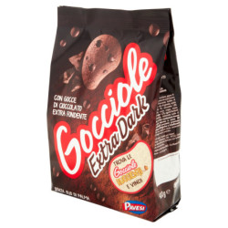 GALLETAS PAVESI GOCCIOLE EXTRA OSCURO CON CHIPS DE CHOCOLATE EXTRA OSCURO 400G