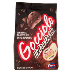 GALLETAS PAVESI GOCCIOLE EXTRA OSCURO CON CHIPS DE CHOCOLATE EXTRA OSCURO 400G