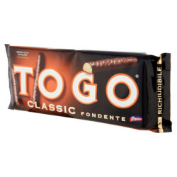 PAVESI TOGO CLASSIC DUNKLE SNACK-KEKSE, ÜBERZOGEN MIT DUNKLER SCHOKOLADE 120G