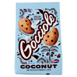 Pavesi Gocciole Coconut Biscotti con Gocce di Cioccolato Fondente e Cocco 320g