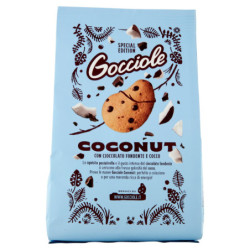 PAVESI GOCCIOLE COCONUT BISCUITS WITH DARK CHOCOLATE CHIPS AND COCONUT 320G