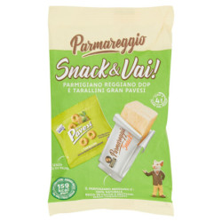 PARMAREGGIO SNACK & VAI! PARMIGIANO REGGIANO DOP E TARALLINI GRAN PAVESI 37 G