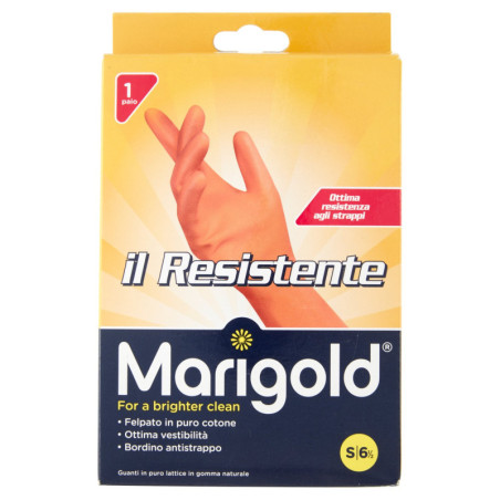 MARIGOLD THE RESISTANT, HOUSEHOLD GLOVES FOR MAXIMUM PROTECTION, SMALL SIZE, 1PC