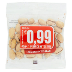 LIGHTLY SALTED TOASTED PISTACHIOS 40 G