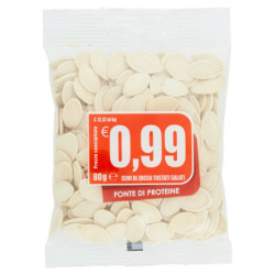 GRAINES DE CITROUILLE GRILLÉES SALÉES 80 G