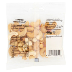 ROASTED CASHEWS 40 G