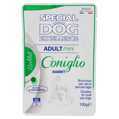 SPECIAL DOG EXCELLENCE ADULT MINI CONIGLIO BOCCONCINI 100 G