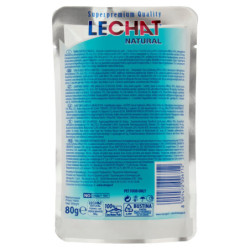 LECHAT NATURAL EXQUISITE TUNA PIECES WITH WHITE FISH 80 G