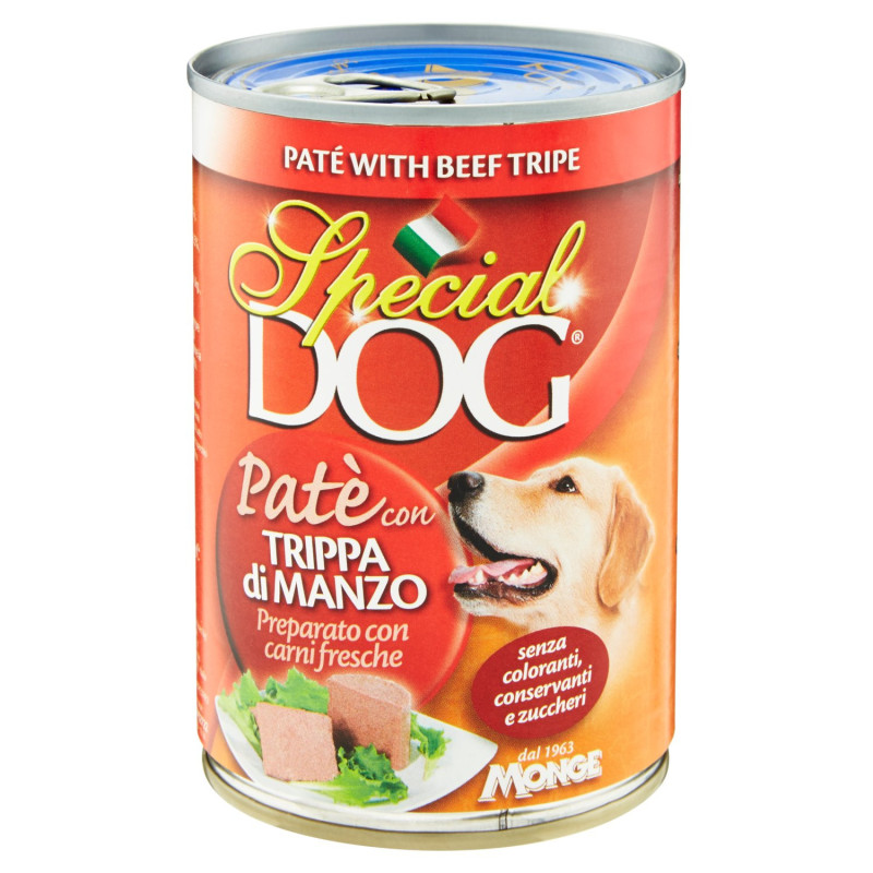 SPÉCIAL CHIEN PATÈ AUX TRIPES DE BOEUF 400 G