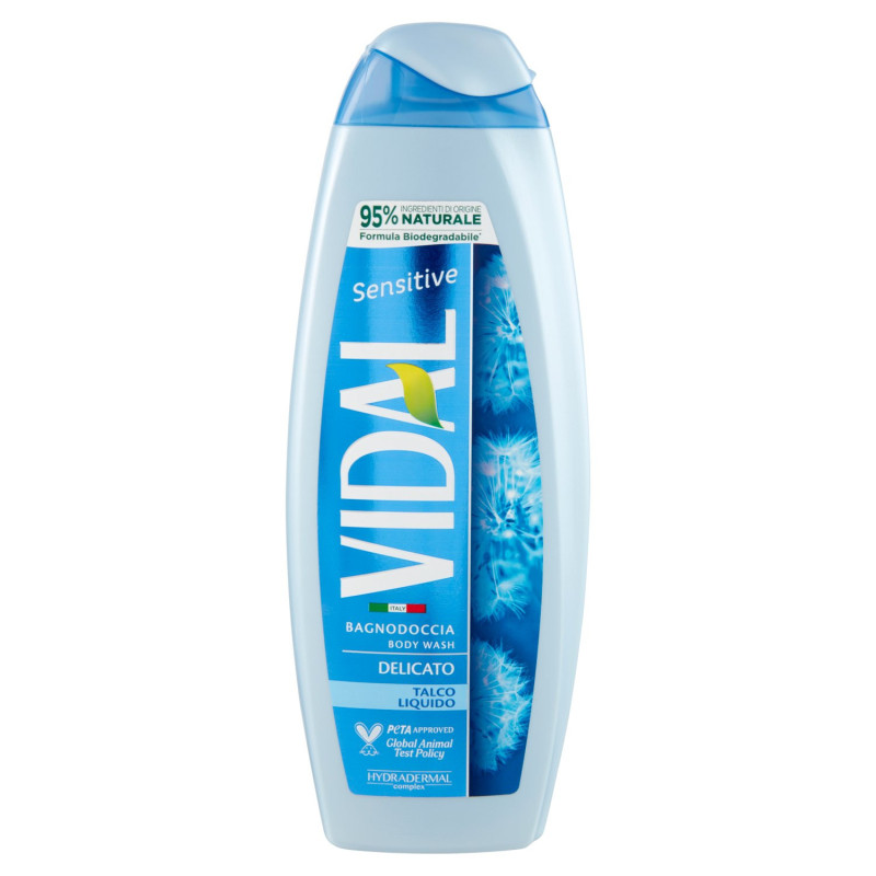 VIDAL SENSITIVE TALCO LIQUIDO BAÑO DE DUCHA SUAVE 500 ML