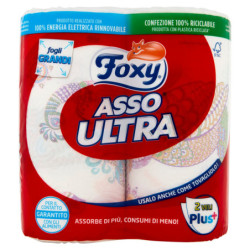 Foxy Asso Ultra  Asciugatutto  decorato 2 maxi rotoli