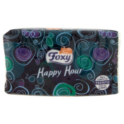 SERVILLETAS DOBLE CAPA FOXY HAPPY HOUR 50 UNIDADES