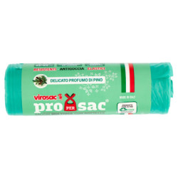 VIROSAC PROXSAC SACCHI PROFUMATI CON MANIGLIE PROFUMO DI PINO 52X65 CM 30 LITRI 15 PZ