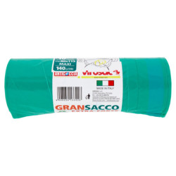 VIROSAC BOLSA GRANDE EXTRAFUERTE CON ASAS ANTIPINCHAZOS CM 80X115 MAXI 140 LITROS 10 UD.