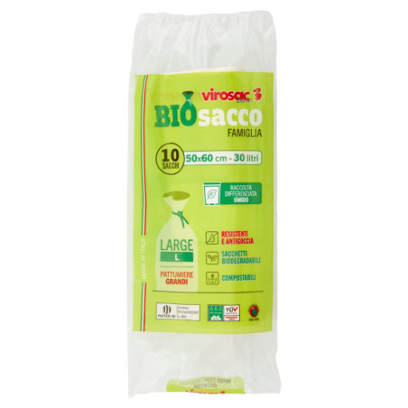 VIROSAC BIOSACCO FAMIGLIA 50X60 - CM 30 L. 10 PZ