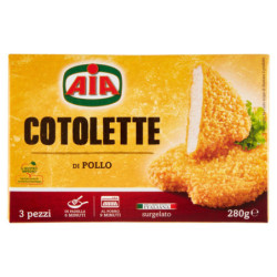 AIA FROZEN CHICKEN CUTLETS 280 G