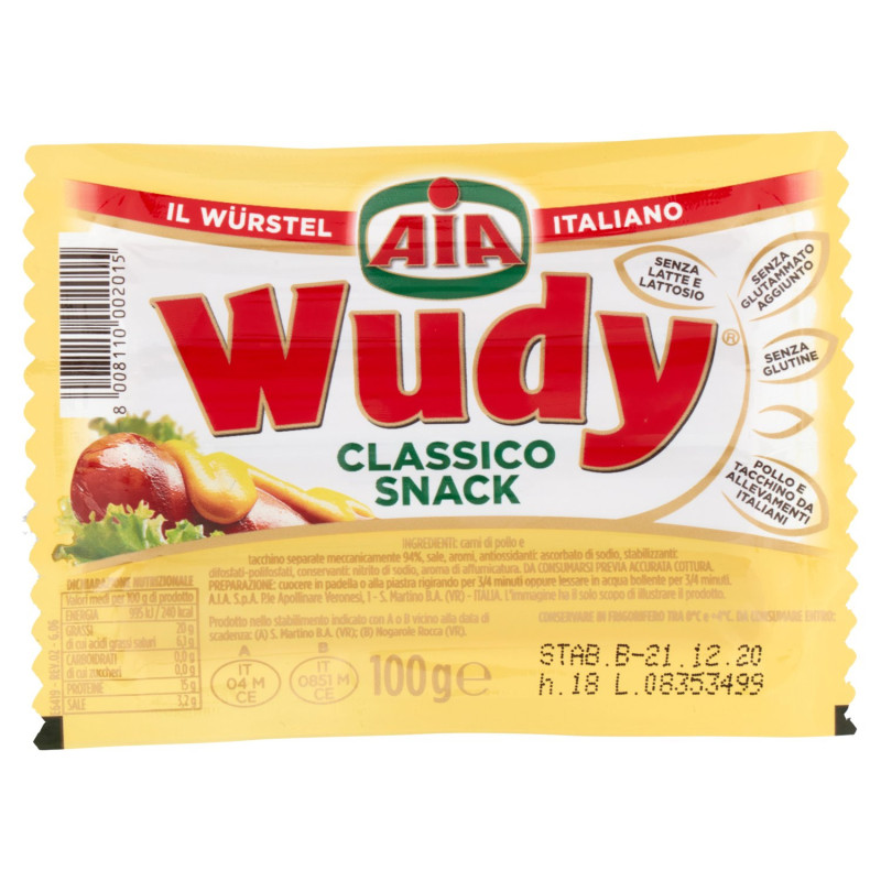 Aia Wudy Classico Snack 100 g