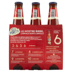 ANGELO PORETTI BRAUEREI BIER 6 HOPFEN BOCK ROT 3X 33 CL