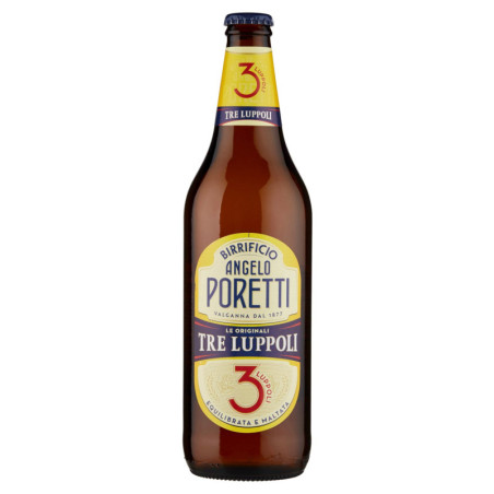 ANGELO PORETTI BRAUEREI 3 HOPFEN BIER 66 CL